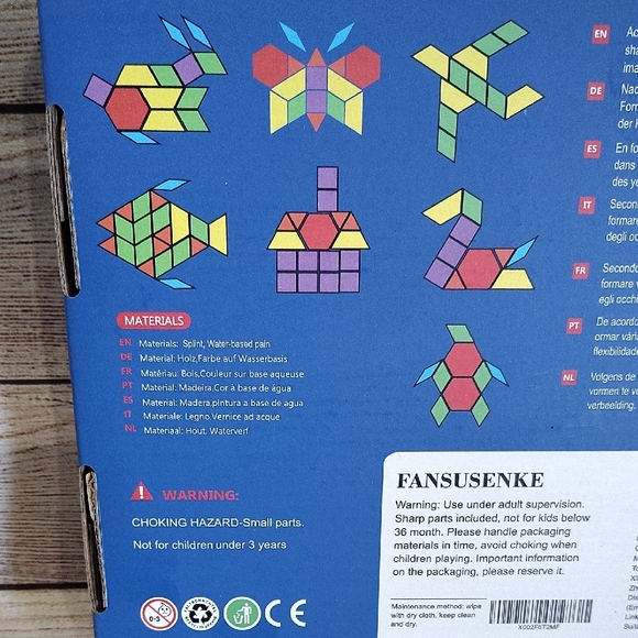 Colorful Geometric Pattern Blocks - Picture 2 of 16